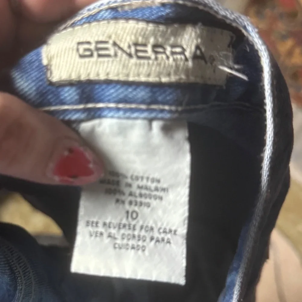 Generra Vintage Denim Jean Shorts Womens‎ Size 10 High Waist Blue